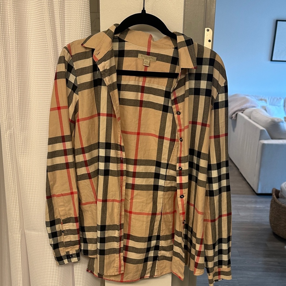 Burberry Classic Beige Checkered Shirt